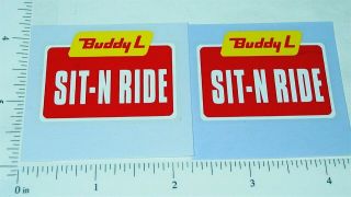 Buddy L Sit N Ride Truck Sticker Set Bl - 028