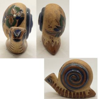 Vintage Large Tonala Mexico Hand Crafted Snail 2