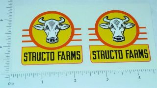 Structo Farms Semi Trailer Yel/org Stickers St - 110