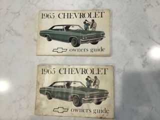 1965 Chevrolet Impala Owners Manuals,  2 For One Price