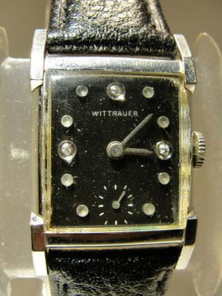 Vintage Men Wittnauer Watch Made By Longines 10 K Gold Filled Case,  17jewel