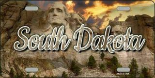 South Dakota Mt Rushmore State Novelty License Plate