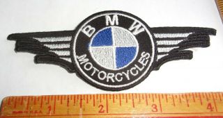 Vintage " Bmw " Patch Collectible Old German Motorcycle Emblem Biker Memorabilia