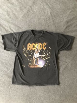 Vintage Ac/dc Stiff Upper Lip Concert T - Shirt All Sport Size Xl 2000 Rare