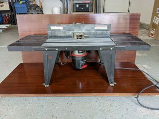 Vintage Sears Craftsman Router Table And 1/2 Hp Router
