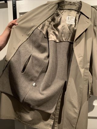 Vintage Never Worn London Fog Maincoats Trench Coat Men’s 46 Extra Long 2