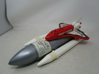 Vintage Processed Plastics Nasa Space Shuttle With Rocket Boosters