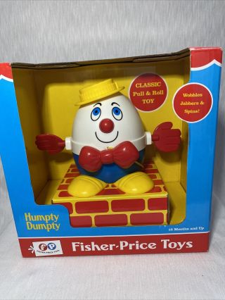 . Fisher Price Classics Humpty Dumpty Pull And Roll Toy.  Fun Toy.