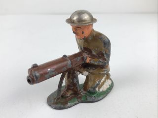 Vintage Manoil Barclay Us Military Army Soldier Lead Toy Figure