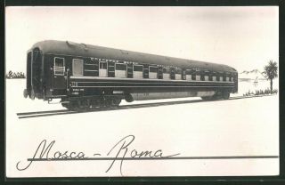 Fotografie Eisenbahn Moskau - Rom,  Waggon - Schlafwagen