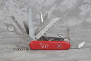 Vintage Swiss Army Knife Wenger Setter Delemont 12 - Tool Multi - Tool