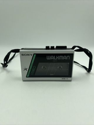 Vtg Rare Sony Walkman Wm - 11/22 Stereo Portable Cassette Player Ff/rw