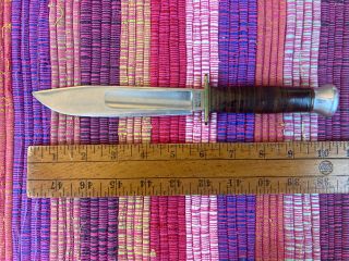 Vintage Sweden Knife P Holmberg Eskilstuna Hunting Knife With Leather Handle