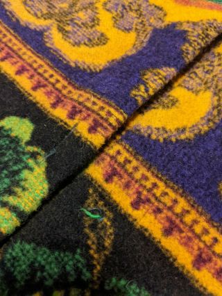 Vtg Gallery Women’s Wool blend Blanket folk art Coat Colorful 3