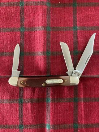 Vintage Schrade Old Timer 108ot 3 - Blade Folding Pocket Knife U.  S.  A.
