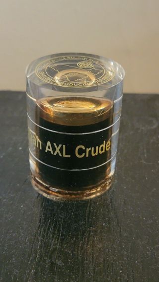Vintage ARAMCO SHAYBAH AXL Crude Oil in Lucite Saudi Arabia 3