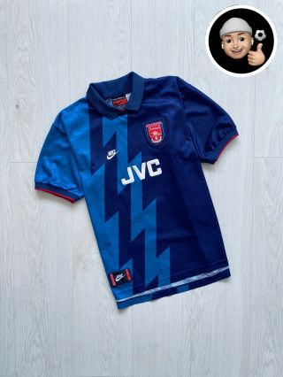 1995 1996 Arsenal Nike Jvc Retro Vintage Soccer Football Shirt Jersey Youth Xl