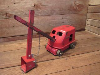 Vintage Tonka Toys 1953 Steam Shovel 50 All Red - Parts