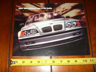 1999 Bmw 3,  5,  7 Series And M Cars Sales Brochure / Poster