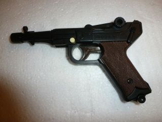 Vintage Tiger Chem Toy Maker Luger 7 Plastic Pellet Gun Rare