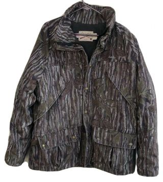 Vtg Cabelas Realtree Camo Jacket Lined Hunting Coat Men Size Xl Usa Made