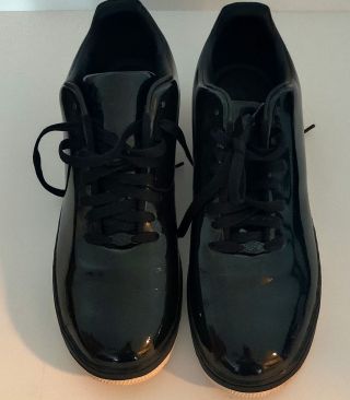 Vintage 2006 Nike Air Force 1 Supreme Black Patent Leather Size 12 Af1