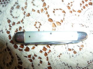 Vintage Robeson 2 Blade Mother Of Pearl Pocketknife