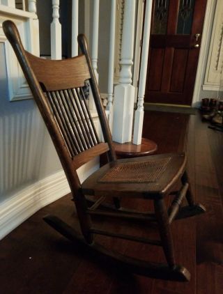 Antique vintage child rocking chair 3