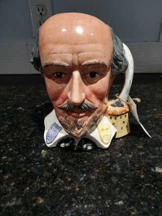 Royal Doulton " William Shakespeare " Large Toby Jug