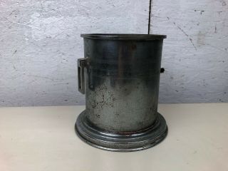 Vintage Chromium On Copper Pot With Square Handles