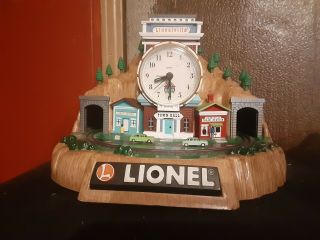Lionel 100th Anniversary Limited Edit.  Lionelville Clock - Missing Trains - Read