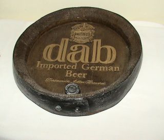 Vintage Dab Meister - Pils Dortmunder Actien Faux Wood Beer Keg End Wall Sign