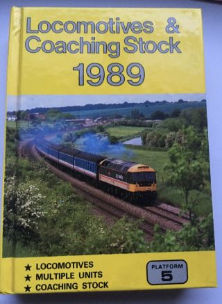 Platform 5 Locomotives & Coaching Stock Book Peter Fox British Rail 1989 Vintage