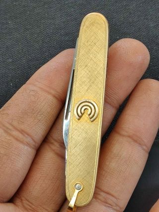 Vintage Imperial Crown Usa 12k Gold (12 K Gft) Folding Pocket Knife,  Rare