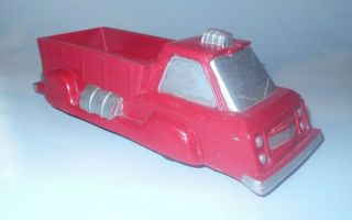 Vintage 1975 Made In U.  S.  A.  8 " Heavy Rubber Futuristic Space Pick Up Truck