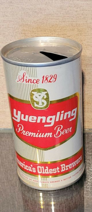 1970s Yuengling Straight Steel Pull Tab Beer Can Pottsville Pa Usbc 135 - 40