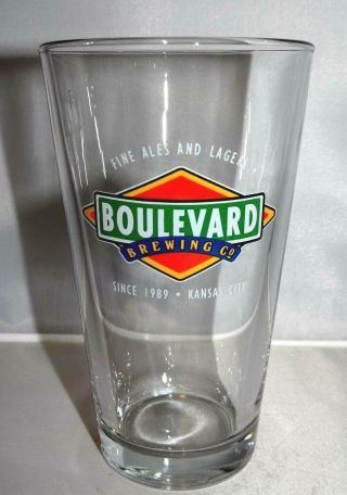 Boulevard Brewing Co.  Pint Beer Glass Kansas City Missouri Craft Brewery