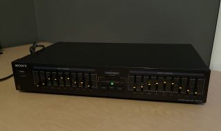 Vintage Sony Seq - 210 Stereo Graphic Equalizer Eq Made In Japan