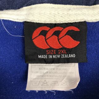 VTG Canterbury of Zealand Rugby Jersey Shirt Bank of Scotland XXL 2XL 3