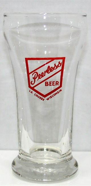 La Crosse Breweries,  Inc.  " Peerless Beer " A.  C.  L.  Sham Glass V.  1940 
