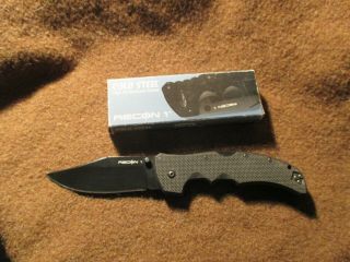 Cold Steel Black G10 Recon 1 Folding Knife Edc