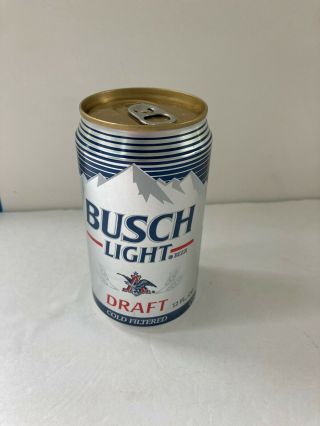 Busch Light Draft 12 Oz Beer Can Bottom Opened
