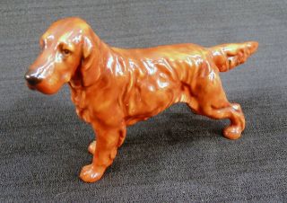 Vintage Royal Doulton Irish Setter Dog Figurine Hn1056 England 6 " X 4 "