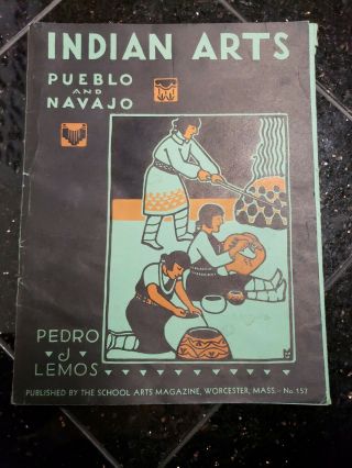 Vintage Indian Arts Pueblo & Navajo (27 Plate Prints) Copyright 1932 Davis Press