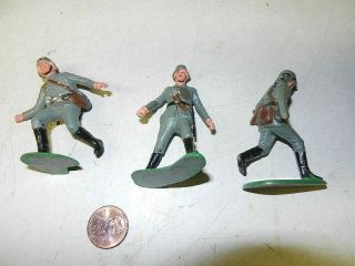 Marx Warrior Of The World Series 3 Wwii Germans,  3 To Repair Or Customize