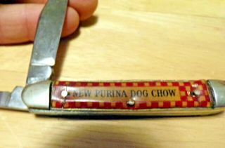 Vintage Kutmaster Purina Dog Chow - Ralston Cereals - 2 Blade Pocket Knife 3