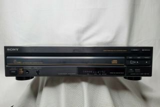 Vtg Sony Cdp - C20 5 - Disc Cd Compact Disc Player Carousel - No Remote Euc