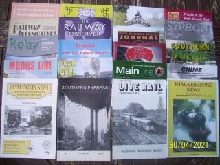 20 Railway Society Magazines (1947 - 2020)