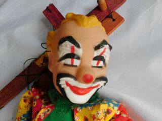 Vintage Hazelle Marionette Puppet - Tramp The Clown