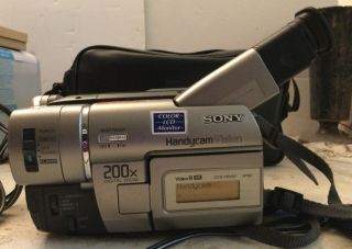 Vintage Sony Handycam Ccd - Trv37 Video8 Xr 8mm Video Camera Recorder